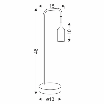 Stolní lampa LAREN - 1xE27, 40W, červená
