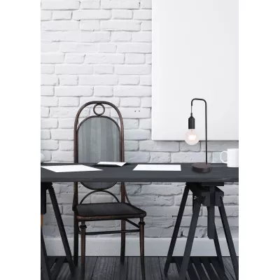 Stolní lampa LAREN - 1xE27, 40W, černá