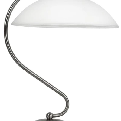 Stolní rustikální lampička LIDO - 1xE27, 60W, stříbrná