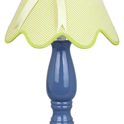 Dětská stolní lampička LOLA - 1xE14, 40W, zelená / modrá