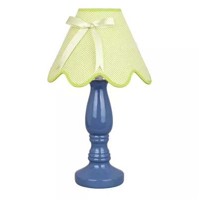 Dětská stolní lampička LOLA - 1xE14, 40W, zelená / modrá