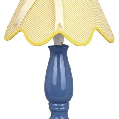 Dětská stolní lampička LOLA - 1xE14, 40W, žlutá / modrá