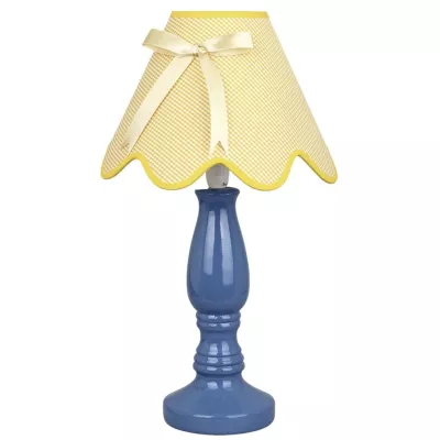 Dětská stolní lampička LOLA - 1xE14, 40W, žlutá / modrá