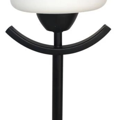 Moderní stolní lampa LONDYN - 1xE27, 60W, bílá / černá