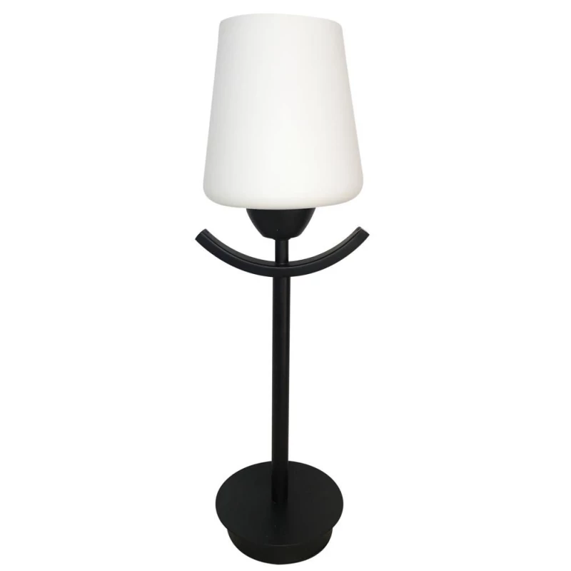 Moderní stolní lampa LONDYN - 1xE27, 60W, bílá / černá