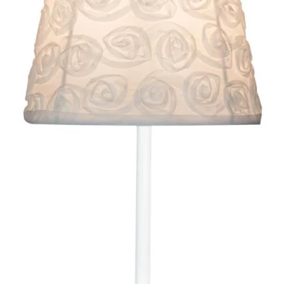 Stolní moderní lampa LORI - 1xE14, 40W, bílá