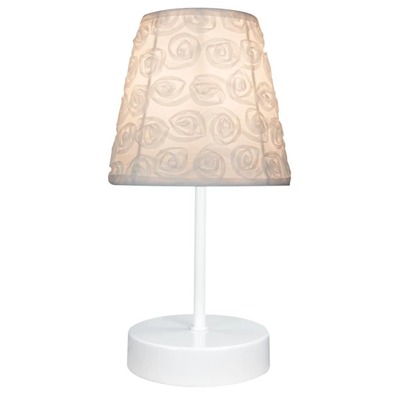 Stolní moderní lampa LORI - 1xE14, 40W, bílá