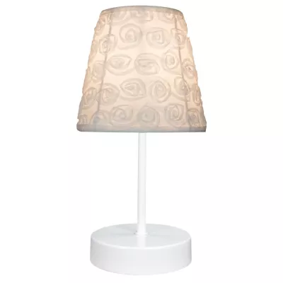 Stolní moderní lampa LORI - 1xE14, 40W, bílá