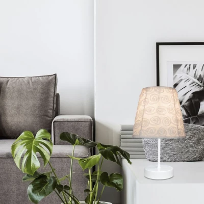 Stolní moderní lampa LORI - 1xE14, 40W, bílá
