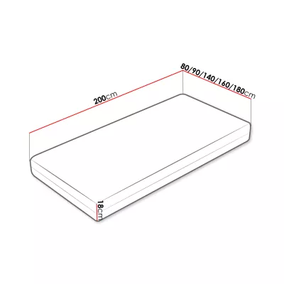 VÝPRODEJ - Oboustranná matrace 180x200 CHERRYLE