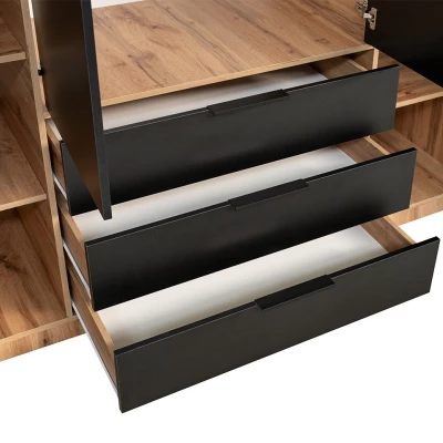 VÝPRODEJ - Čtyřdveřová šatní skříň 196 AGNESA se zrcadly - bílá