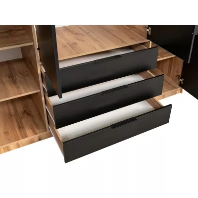 VÝPRODEJ - Čtyřdveřová šatní skříň 196 AGNESA se zrcadly - bílá