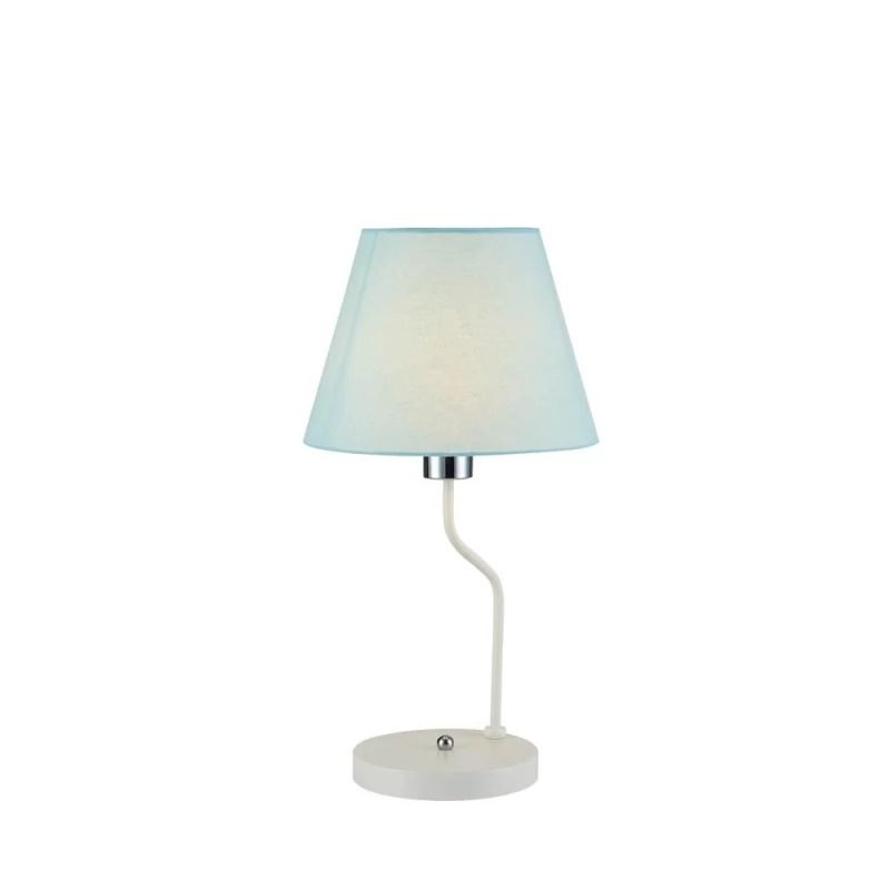 Stolní moderní lampa LUMINOR - 1xE14, 60W, modrá / bílá