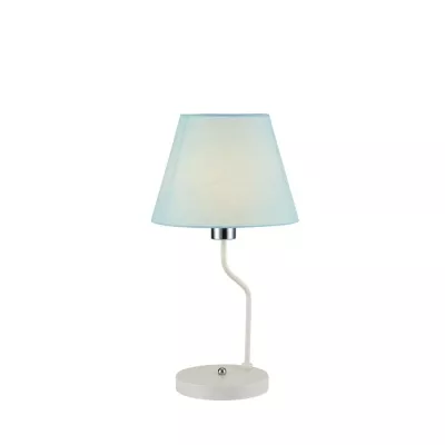 Stolní moderní lampa LUMINOR - 1xE14, 60W, modrá / bílá