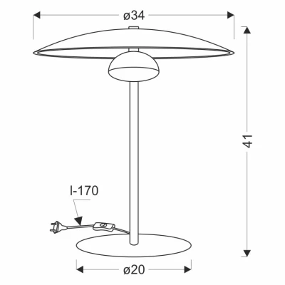 Stolní LED lampa ve skandinávském stylu LUND - 10,5W, 3000K (teplá bílá), bílá