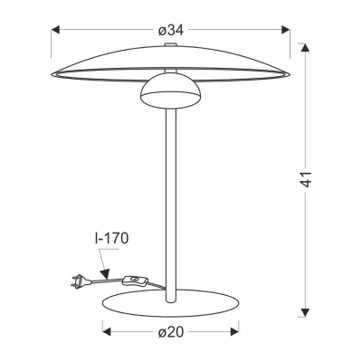 Stolní LED lampa ve skandinávském stylu LUND - 10,5W, 3000K (teplá bílá), bílá