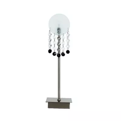 Stolní moderní lampa LUXOR - 1xG4, 20W, stříbrná