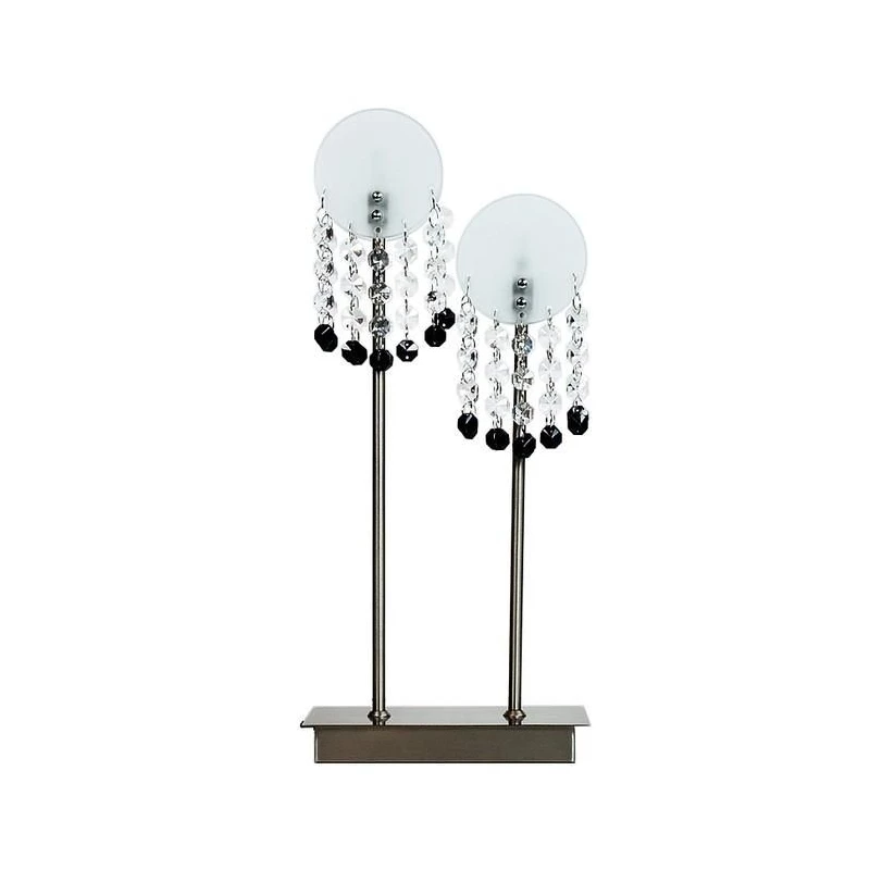Stolní moderní lampa LUXOR - 2xG4, 20W, stříbrná