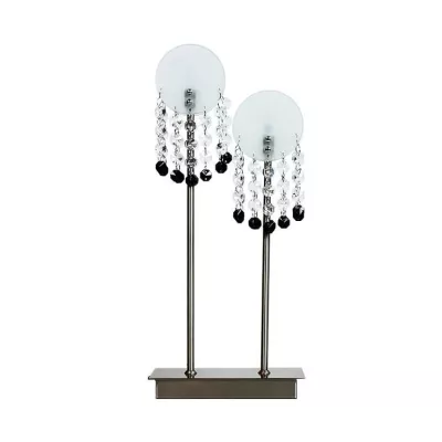 Stolní moderní lampa LUXOR - 2xG4, 20W, stříbrná