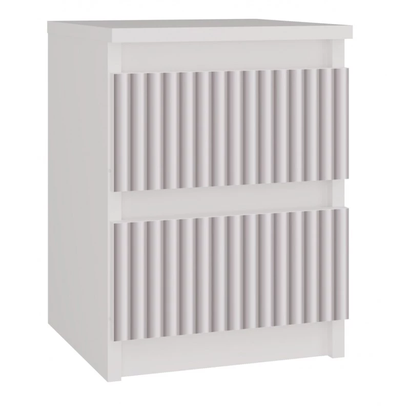 VÝPRODEJ - Noční stolek do dětského pokoje DUSTER - bílý / růžový