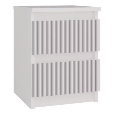 VÝPRODEJ - Noční stolek do dětského pokoje DUSTER - bílý / růžový