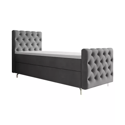 VÝPRODEJ - Čalouněná postel 90x200 ADRIA PLUS - šedá