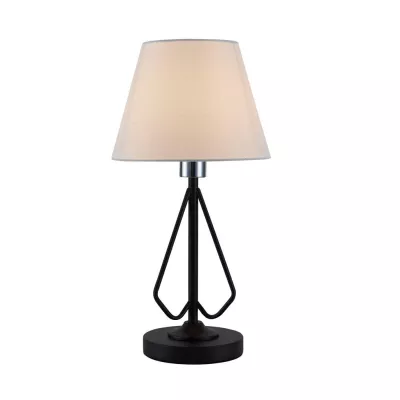 Stolní lampa MORLEY - 1xE14, 60W, černá / bílá