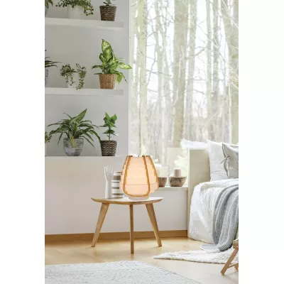 Stolní lampa ve stylu japandi NAGOJA - 1xE27, 40W, béžová