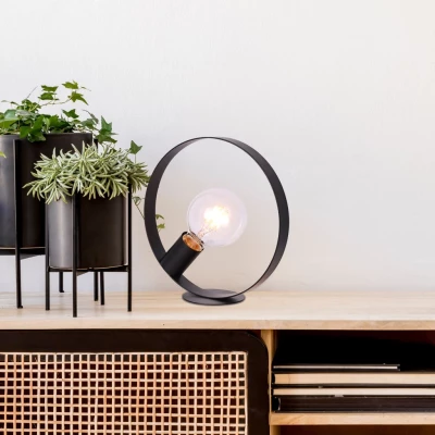 Stolní lampa ve skandinávském stylu NEXO - 1xE27, 40W, černá