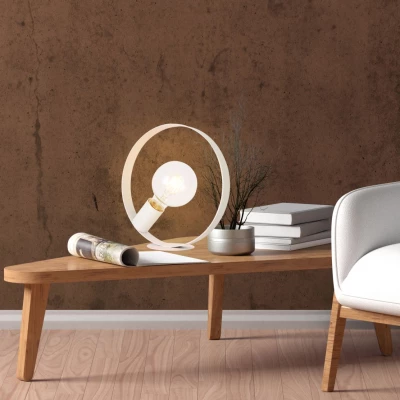 Stolní lampa ve skandinávském stylu NEXO - 1xE27, 40W, bílá