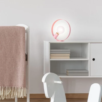 Stolní lampa ve skandinávském stylu NEXO - 1xE27, 40W, růžová