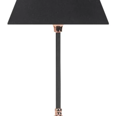 Moderní stolní lampa NOE - 1xE27, 60W, černá / měděná