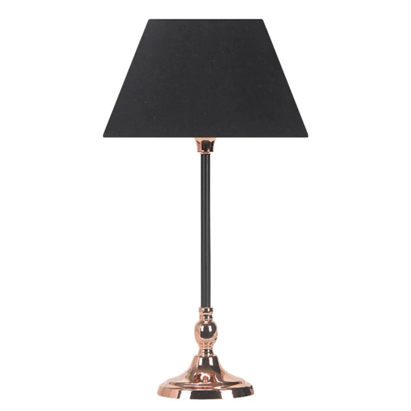 Moderní stolní lampa NOE - 1xE27, 60W, černá / měděná