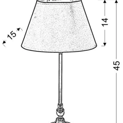 Moderní stolní lampa NOE - 1xE27, 60W, černá / měděná