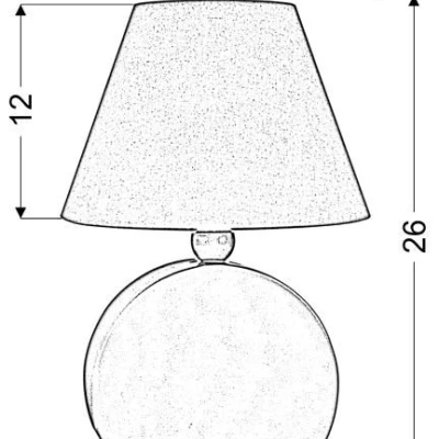 Dětská stolní dřevěná lampička OFELIA - 1xE14, 40W, žlutá