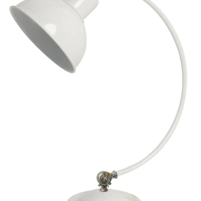 Stolní retro lampička OLD - 1xE27, 40W, bílá