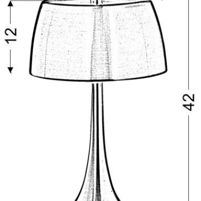Dotyková stolní lampa OXFORD - 2xE14, 40W, fialová