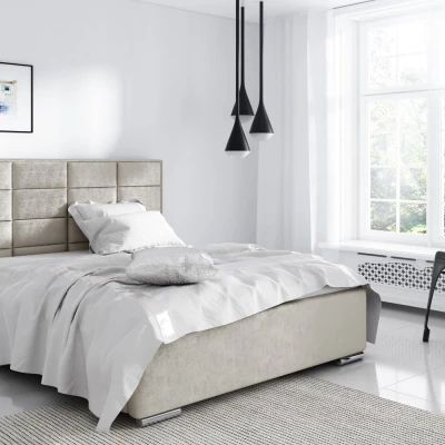 VÝPRODEJ - Manželská postel 180x200 CAFFARA - béžová