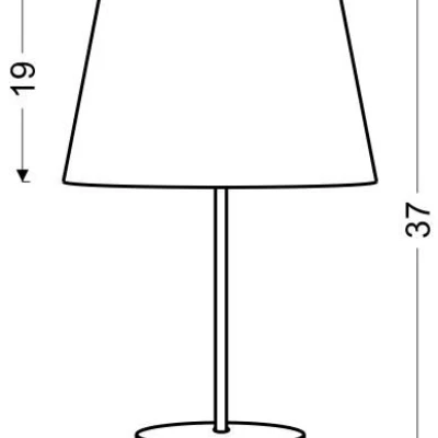 Retro stolní lampa PABLO - 1xE27, 60W, chromovaná / žlutá