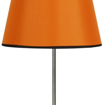 Retro stolní lampa PABLO - 1xE27, 60W, chromovaná / oranžová