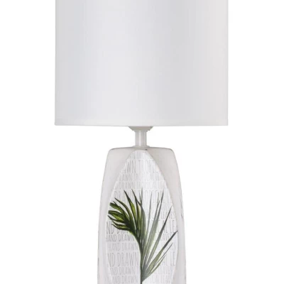 Moderní stolní lampa PALMA 1 - 1xE27, 60W, bílá