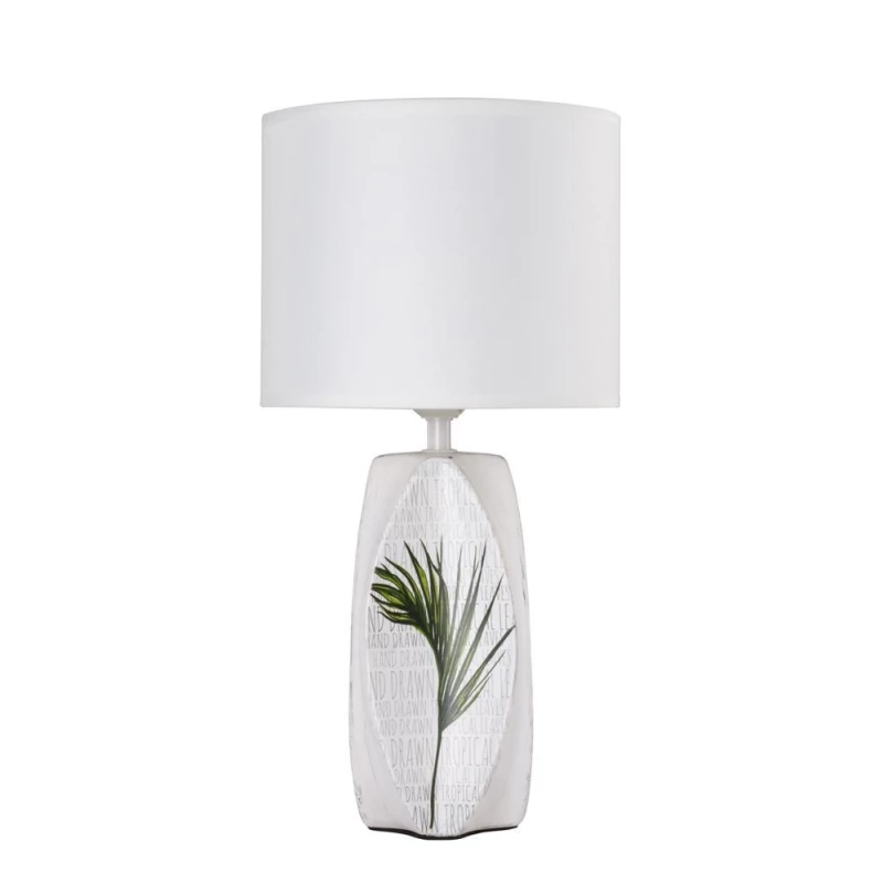 Moderní stolní lampa PALMA 1 - 1xE27, 60W, bílá