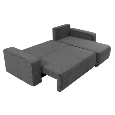 VÝPRODEJ - Rohová sedačka na každodenní spaní CLEBURNE - světlá šedá