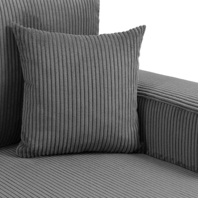 VÝPRODEJ - Rohová sedačka na každodenní spaní CLEBURNE - světlá šedá