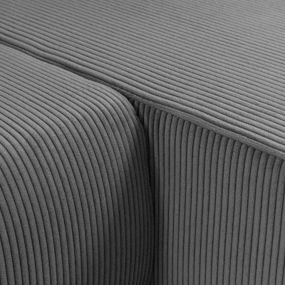 VÝPRODEJ - Rohová sedačka na každodenní spaní CLEBURNE - tmavá šedá