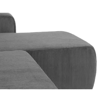 VÝPRODEJ - Rohová sedačka na každodenní spaní CLEBURNE - tmavá šedá