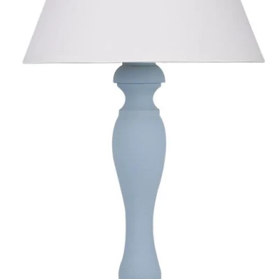 Moderní stolní lampa PASTELLIO - 1xE14, 40W, modrá / bílá