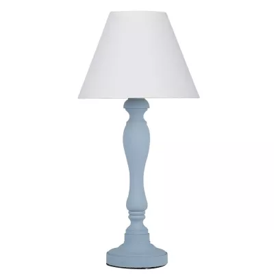 Moderní stolní lampa PASTELLIO - 1xE14, 40W, modrá / bílá