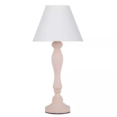 Moderní stolní lampa PASTELLIO - 1xE14, 40W, růžová / bílá