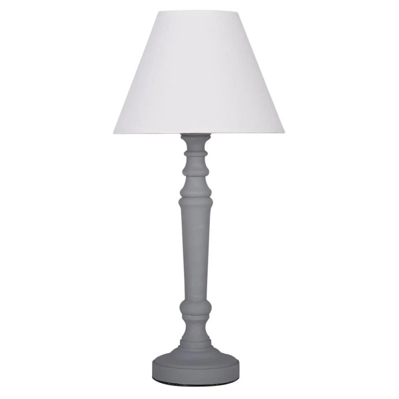 Moderní stolní lampa PASTELLIO - 1xE14, 40W, šedá / bílá